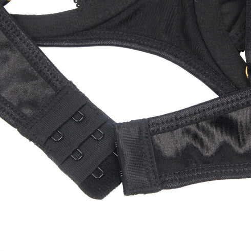 YesX YX871Q Hollow Cut Halter Bra Set, UK lingerie at My Devilish Desires