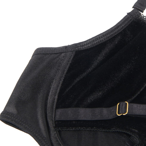 YesX YX871Q Hollow Cut Halter Bra Set, UK lingerie at My Devilish Desires