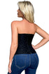 YesX YX895 black sequin corset, statement party lingerie at My Devilish Desires